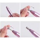 Portable Electric Nail Art Pen Drill Power Manicure Pedicure Machine File Kit