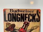 Budweiser Beer Metal Sign Vintage Aluminum Poster - Anheuser Busch Longnecks