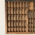 Wood Printers Letterpress Tray Trinket Shelf Display 32 x16 5 Vintage Usa  10