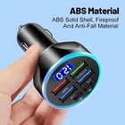 4 Usb 6 Ports Super Fast Car Charger Adapter For Iphone Samsung Android Phone