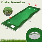 10 X 3 5ft Golf Putting Green W 3 Hole Cups   3 Flags  3 Hole Covers For Home