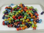 2 Pounds  12mm X 21mm  India Handmade Golden Swirl Floral Glass Beads  tqp-78    