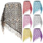 Women Belly Dance Hip Scarf Hip Dancing Skirt Triangle Shawl Belts Waist Chain