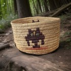 Vintage Northwest Coast Thunderbird Native American    Tlingit  Quinalt Basket