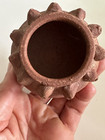 Antique Red Clay  South American Pottery Bowl Rustic Primitive