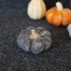 Handmade Needle Felted Wool Fiber Art Lot Of 7 Pumpkins Gourds Fall Miniature