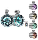 4 Rockville Wb65kled 6 5  600w Metal Marine Wakeboard Led Tower Speakers amp mic