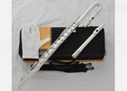 Professional Silver Plated Alto Flute G Key With Straight Curved Headjoin W case