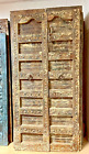 Antique Carved Barn Door Rustic Farmhouse Teak Wood Eclectic Garden Door 84x41
