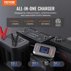 Vevor Smart Battery Charger 35a Lithium Lifepo4 Lead-acid Car Battery Charger