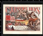 Carters Ink - Rare - 1872 Bottle Display Ad Fantasy Victorian Trade Card Sr m ci
