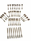 Vintage Baroque By Godinger Silver Plated 40 Piece Flatware Set Service For 8
