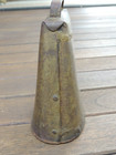 Antique Primitive Early American 7  Cow Bell  Hand Forged   Wrought Iron Nice