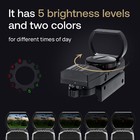Mighty Tactical Reflex Green Red Dot Sight Optic With Rail Mount For Hunting