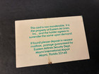 Rare Eastern Airlines Spouse Identification Small Card - Vintage - 1960 s 