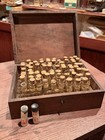 Antique Travel Drs Pharmacy Apothecary  Walnut Box  Homeopathic Kit 19th Century