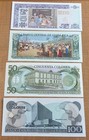 Costa Rica Four Different Notes All Unc