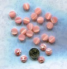 24 Vintage Pink Dyed Mother Of Pearl Buttons -7 16 Inch