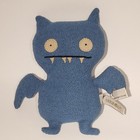 Lot Of 3 Ugly Doll 8  Blue Ice Bat Pink Ox Gold Tray Plush 2005 Euc