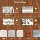 14 Pcs Reusable Letter Stencils  1 2  3 4  1  2 Inch Letter Stencils For Pain   