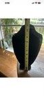 Black Neck Form Necklace Wood Velvet Display Bust Stand For 1 Necklace
