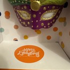 Coton Colors Happy Everything Christmas Ornament - Mardi Gras -shaped New In Box