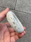 Wow Rare Chinese Natural Hetian White Jade Hand Carved Hollowing Bangle Bracelet