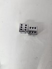 Slightly Oversized Chrome Style Dice Set