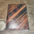 Antique Vintage Authentic Snakeskin Hard Book Cover Journal Adjenda