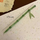 Chinese Style Hair Stick Green Barrette Simple Chopstick Hairpin For Women