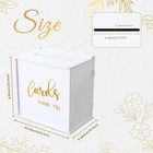 White Wedding Card Box Slot Pvc Gift Card Box Holder Reception Money Envelope