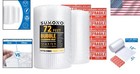 Bubble Cushioning Wrap Roll 12 Inch X 72 Feet Pack Perforated Fragile Labels