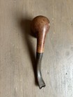 Vintage Briar Tobacco Smoking Pipe Bent Stem Unbranded Estate Pipe