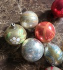 Vintage 30s 40s 50s Lot Of 11 Glass Christmas Ornaments  read 