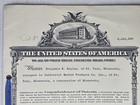1953 Us Patent Certificate Red Seal Ribbon Mechanical Invention Display Ephemera