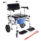 Multifunction Bath Commode Shower Chair Seat Wheelchair For Elderly Disable us