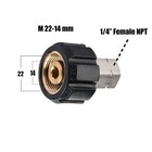 M22-14mm Female To 1 4  Female Npt Pressure Washer Adapter Npt Adapter For