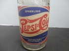 Pepsi Double Dot Paper Label Springfield  Mo  Clear Glass Soda Bot Tle