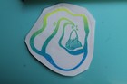 Quiksilver Surfboards Wave Mountain Logo Neon Hawaii Vintage Surfing Sticker