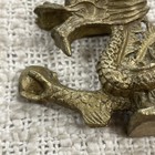 Vintage Solid Brass Chinese Feng Shui Dragon Figurine