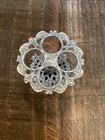 Vintage Silver Metal Filigree Lipstick Holder Holds 4 Tubes