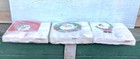 Lot Of 3 Vintage Christmas Beverage Napkins Santa Wreath Snowman 2-ply Hallmark 