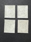 1940 British Guiana 1 2 4 12 Mvlh Set Large Center Numerals Collectible Stamp
