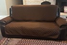 Reversible Sofa Cover With Elastic Straps  Water Resistant