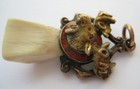 Antique Vintage Loyal Order Of Moose Gold Filled Charm Fraternal Fob