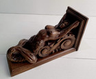 Corbel Mermaid Of Wood Decorative Carved Wooden Corbel 1pc Wall Hanging Decor