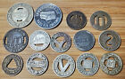 Lot Of 14 Unique Transit Tokens - Good For One Fare - See Description For List