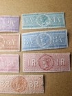 India Queen Victoria 1868 Special Adhesive Revenue Stamps - Set Of 7  2a To 3r 