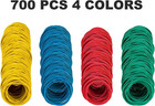 700pcs Multicolor Rubber Bands assorted Color Rubber Bands sturdy heat Resistant