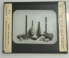 Indian Flutes Bark Horn Rattles Drum Museum Ny 1910 Magic Lantern Glass Slide